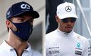Gasly de Alpha Tauri y Hamilton de Mercedes. (Fotos: Reuters)