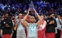 Stephen Curry fue nombrado MVP del All-Star Game. (Reuters)