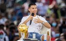 Cristiano Ronaldo durante una exposición en Dubai. Foto: Reuters