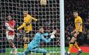 Arsenal remontó y derrotó a los Wolves de Raúl Jiménez (Foto AFP)