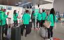 La selección de Nigeria femenil enfrentó problemas en el aeropuerto (Twitter @NGSuper_Falcons)