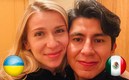 Omar Aviña y su novia, quien es ucraniana, están refugiados en una estación del metro. (Facebook)