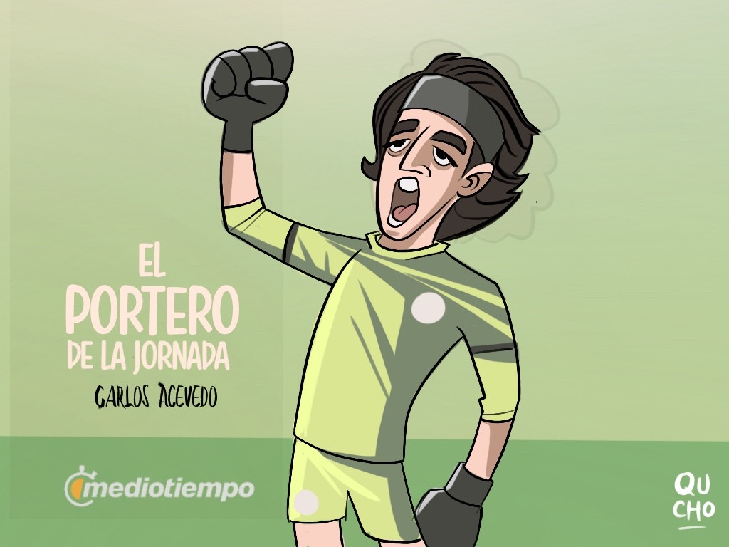 Carlos Acevedo, el portero de la jornada