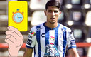 Miguel Tapias, defensa de Pachuca, fue amonestado a los 9 segundos. (Imago7)