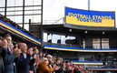 El homenaje a Ucrania durante el Chelsea vs Burnley. (FOTO: AFP)