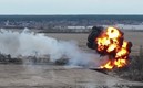 El momento en que el helicóptero ruso es derribado.