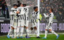 Juventus celebrando el solitario tanto de Morata. (AFP)