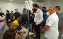 Mauricio Kuri visitó el Hospital General.