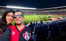Estos enamorados de Atlas estuvieron cerca de la golpiza en Querétaro. (Mexsport | TW @BetoValdivia7)