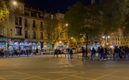Las calles de Sevilla fue escenario de una campal entre aficionados del Eintracht y West Ham (Captura Twitter)