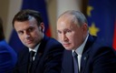 Macron y Putin. (Reuters)
