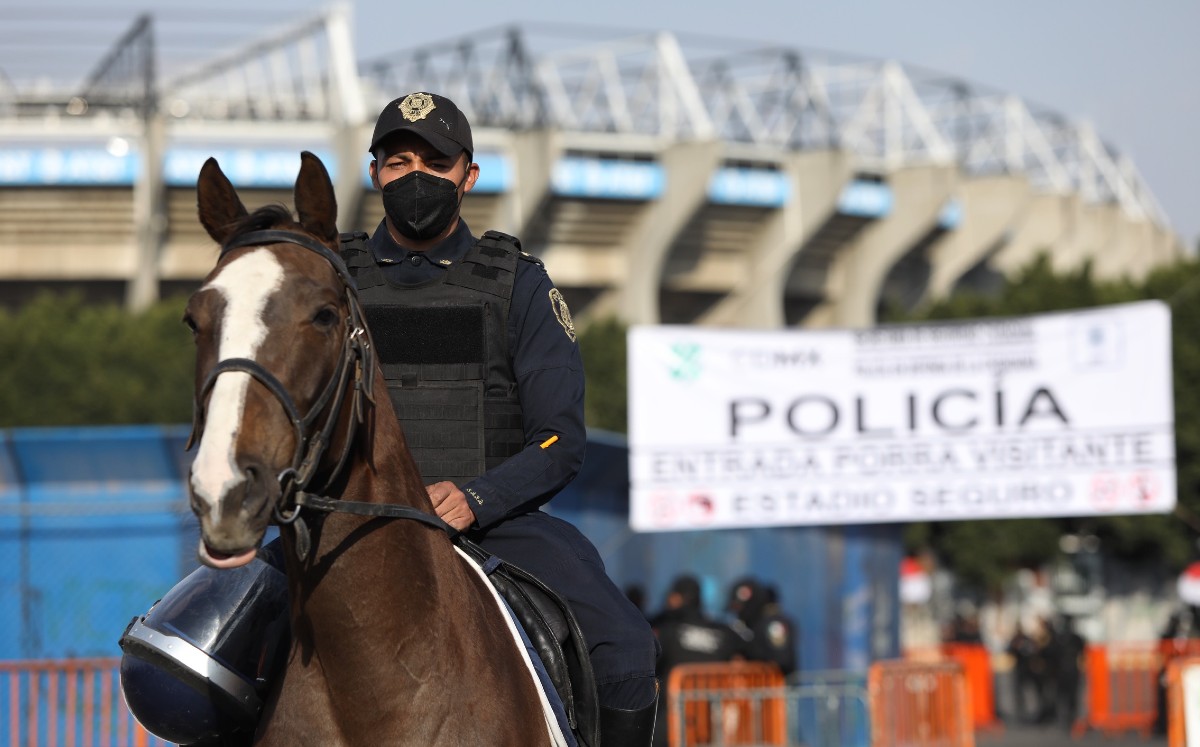 La seguridad fue implacable en el Azteca. FOTO: Imago7.