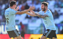 Thauvin y Gignac festejan el primer gol vs León. (FOTO: Mexsport)