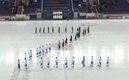 El Ska Neftyanik y el Dinamo de Moscú dibujaron una Z en la pista de hielo (Twitter)