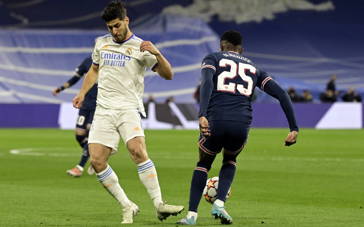 Asensio participó en la remontada del Real Madrid ante el PSG en la Champions de 2022. Foto: AFP