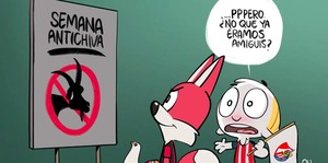 Chivas y Atlas, basta de amenazas; cartón de Qucho