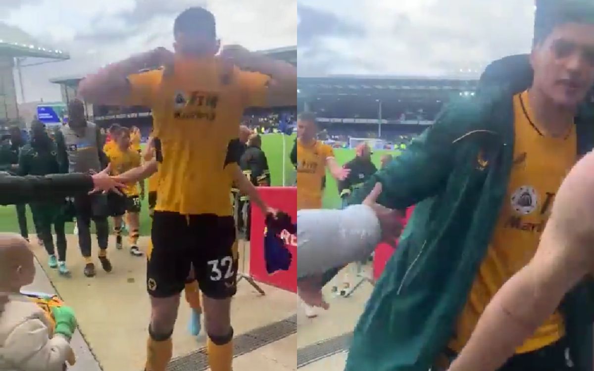 Dendocker le dio su playera al niño y Jiménez solo pasó. (Capturas)