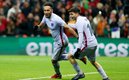 Aubameyang festeja el gol del pase a Cuartos de Final. (FOTO: AFP)