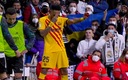 Aubameyang celebró a lo Dragon Ball. (@FCBarcelona_es)