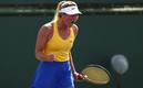 La ucraniana Marta Kostyuk está participando en un torneo de tenis en California. FOTO: AFP.