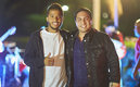 Giovani Dos Santos y Julión Álvarez en un evento | Twitter @julionalvarez