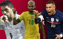 Brasil, Uruguay y Francia estarán en Qatar 2022. (Fotos: Reuters y AFP)