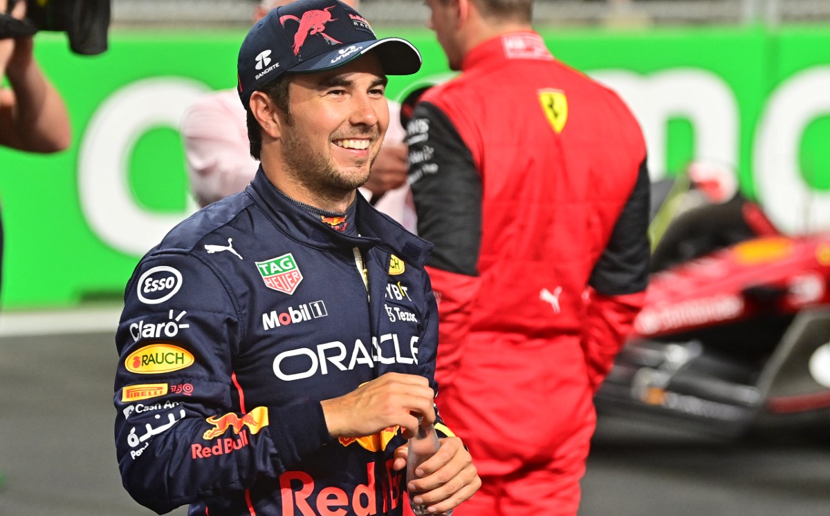 Checo Pérez hizo una vuelta final extraordinaria en la Q3 de Arabia. Foto: AFP