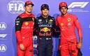 Leclerc, Pérez y Sainz. (AFP)