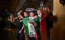 Afición mexicana a las afueras del hotel de concentración en Honduras. (IMAGO7)