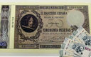 El billete de 50 pesetas españolas del año 1902 que es subastado en internet. (Google)