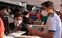 Un aficionado identificándose previo a un duelo del Tri. (Mexsport)