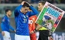 El selectivo italiano cayó sorpresivamente ante Macedonia. FOTO: AFP.
