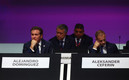 Alejandro Domínguez durante el último congreso de FIFA. (FOTO: Reuters)