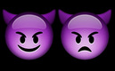 Los diablitos morados de WhatsApp. (WhatsApp)