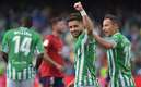 Betis derrotó 4-1 al Osasuna en la cancha del Estadio Benito Villamarín (AFP)