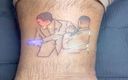 El tatuaje que inmortaliza la cachetada de Will Smith a Chris Rock. (@oaguilarcrafted)