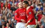 CR7 y Wayne Rooney coincidieron en el Manchester United (AFP)