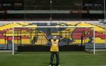 Rey Mysterio visitó al América en el 2010 (Foto Club América)