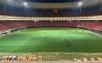 Así luce la cancha de las Chivas tras el concierto de Coldplay. FOTO: @charlydltorre