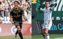 Los mexicanos se enfrentarán por primera vez en la MLS. (Fotos: LAFC y LA Galaxy)