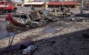 Los daños fueron terribles en la estación ucraniana. FOTO: AFP.