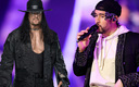 La leyenda de WWE acompañó a Bad Bunny en Dallas, Texas. (Foto: Especial)