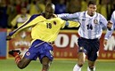 Freddy Rincón con la Selección de Colombia enfrentando al Cholo Simeone. Foto: AFP