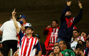 La afición de Chivas se mostró retadora usando el grito homofóbico en repetidas ocasiones. (Imago7)