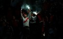 Aficionado de River Plate en el partido con Fortaleza. Foto: AFP