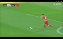 Gagno logró un golazo impensable. Foto: captura