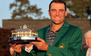 Scottie Scheffler ganó su primer Major en el golf este domingo en el Masters de Augusta. (AFP)