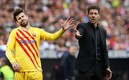 El Cholo se refirió a los polémicos audios de Piqué. FOTOS: AFP / Reuters