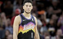 Devin Booker, megaestrella de Phoenix Suns en la NBA. (AFP)