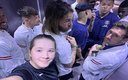 Silchenko con las estrellas del PSG. (@marta_silchenko_golf)